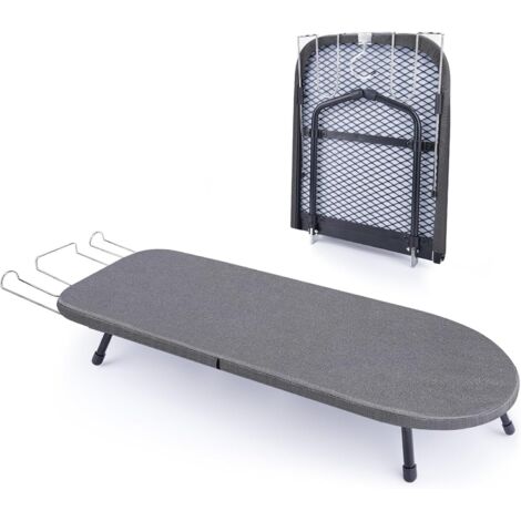 Mini planche à repasser de table avec repose-fer, mini planche à repasser robuste avec housse résistante à la chaleur, petite planche à repasser portable pliable pour dortoirs, appartements et voyages