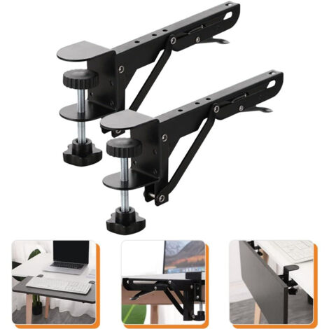 Support d'extension de Pliant en Acier inoxydable pour établi, Équerre pliante Support (2 Pièces)