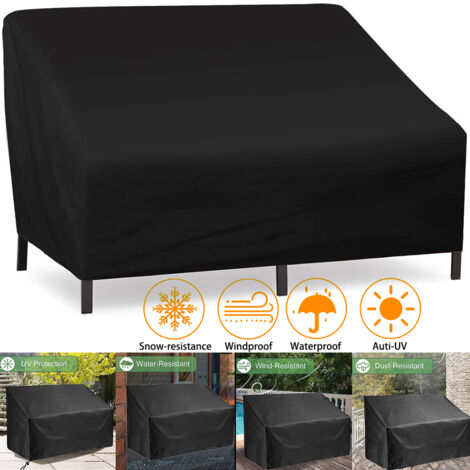 Housse salon de jardin durable 3 places 162cm longueur,Étanche et résistante aux intempéries pour mobilier extérieur (1/5)