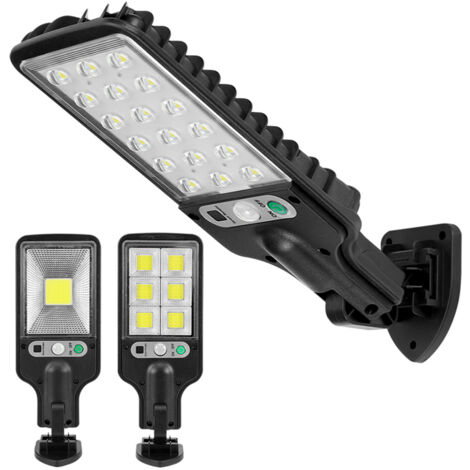 Lampe Solaire Extérieur Detecteur de Mouvement,Applique solaire murale,Étanche IP65,120° Angle Détection,3 modes détection de mouvement,pour Jardin Patio Allée