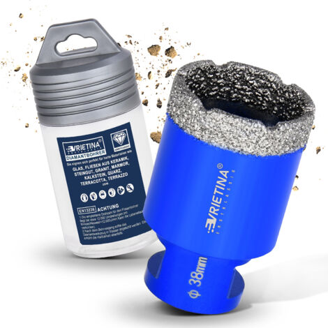 Foret à Carrelage 38mm Trépans Diamant M14 Forage Avec Filetage pour Meuleuse D'angle Sec et Humide Scie Cloche Couronnes pour Grès Cérame Porcelaine Marbre Granit Céramique