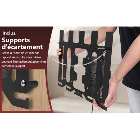 Support Mural En Métal Pour Ponceuse/Polisseuse - Pour Outils De 12,7cm (meuleuses D'angle) - Fixation Murale Atelier Ou Garage