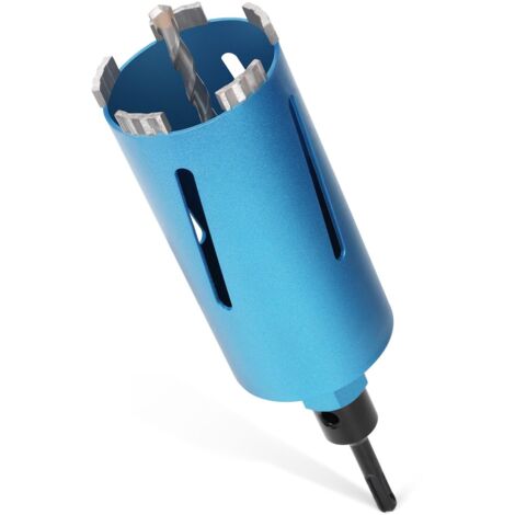 Foret Diamanté M22 pour Carotteuse avec Turbo, avec SDS-Plus, Ø 82 mm, Longueur Totale 200 mm, Foret à Béton Humide et sec, Foret Diamanté à eau, Foret Diamanté à Sec pour Béton