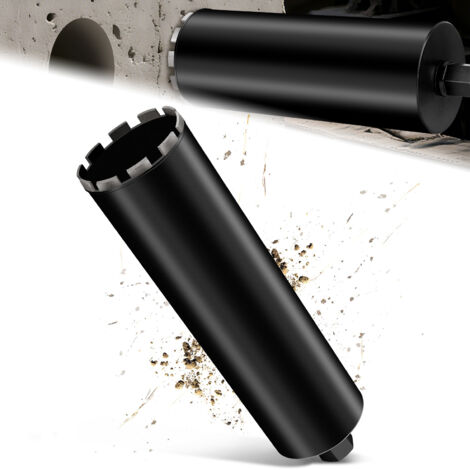 Couronne de Forage Diamantée avec Segment turbo, Ø 120 mm et Adaptateur SDS Plus, Foret avec Emmanchement 1 1/4" Et Longueur Totale de 460 mm