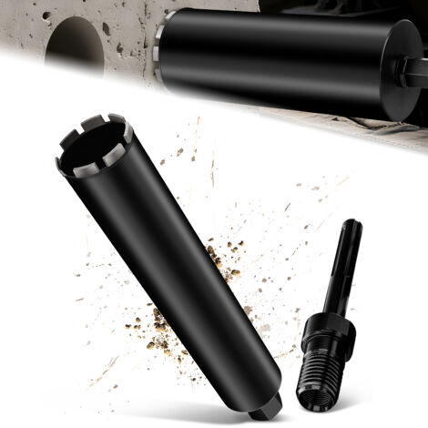 Couronne de Forage Diamantée avec Segment Turbo, Ø 68 mm et Adaptateur SDS MAX, Foret avec Emmanchement 1 1/4" Et Longueur Totale de 460 mm
