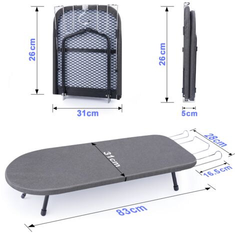 SiplySooth Planche à Repasser Pliable avec Repose-Fer - ini Table à