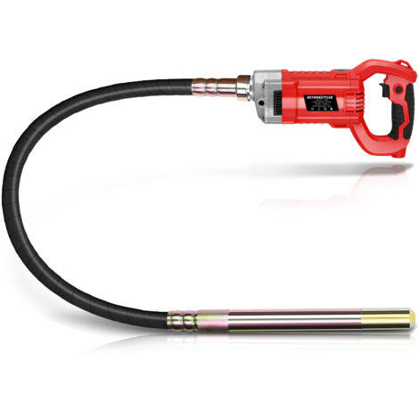 6800U/min Vibrateur à Béton 2100W 220Hz Moteur Puissant, 2M Aiguille Vibrante Pour Beton est de Ø38 mm Vibration Vibreur à Ciment pour Mélanger le Béton, Routes, Tunnels et Bâtiments