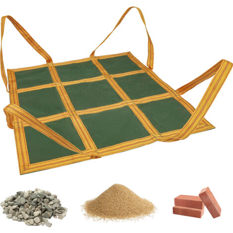 Sac de Levage en Nylon et Toile, Sacs de Levage durables et réutilisables, pour Plateforme de Grue, Chariot élévateur,Charge de 1000 kg, 100 x 100 x 100 cm (1/5)