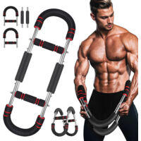Twister Armtrainer, Appareil d'entraînement de Poitrine réglable (30-50 kg, Barre de Torsion de Puissance Portable avec Design Amovible
