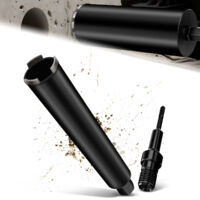 Couronne de Forage Diamantée avec Segment turbo, Ø 25 mm et Adaptateur SDS Plus, Foret avec Emmanchement 1 1/4" Et Longueur Totale de 460 mm