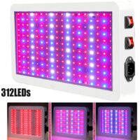 Rosnek Lampe de Jardin LED 312 LEDs Full Spectrum 30W Étanche IP65