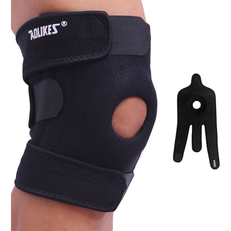 1/2 PCS Knee Compression Sleeve Brace - Sport Support For Joint Arthritis Pain Relief, Adjustable & Self-Heating