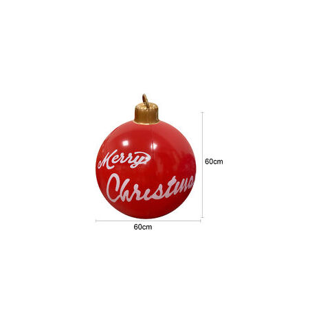 Christmas Ornaments Giant Inflatable Christmas Ball Decorated PVC Christmas Outdoor 23.6 Inch Christmas Inflatable Ball Decorations Christmas Inflatable Balls for Home Outdoor - 8