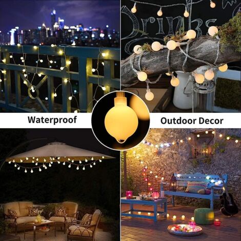 Outdoor String Lights, Promotion Indoor and Outdoor String Lights, 20m 150 LED Warm White Fairy Lights Decoration for Patio, Cafe, Garden, Party, Christmas