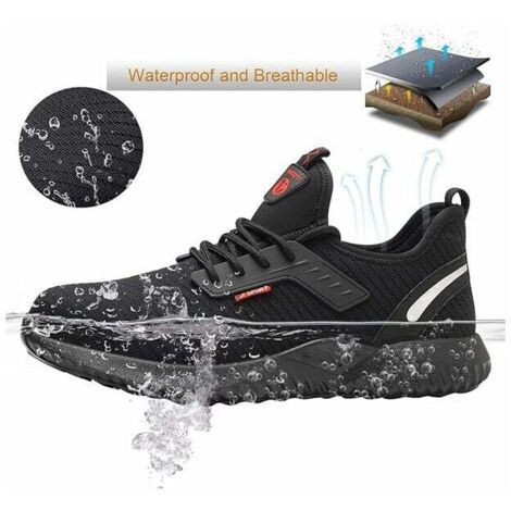 Safety shoes, Safety shoes for men and women, Work shoes, Steel toe cap, Ultra-light and indestructible protection, Breathable, Unisex safety shoes 39