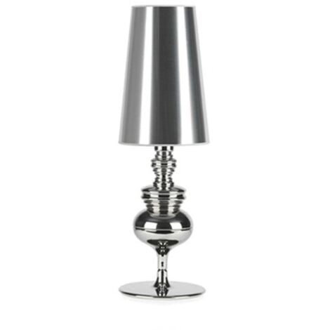 European style living room decorative lamp table lamp bedside lamp small silver 15x46cm