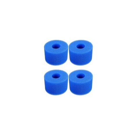 4-Pack Type A Pool Filter Sponges - Reusable Washable Foam Cartridge Replacement For Swimming Pool Filters, 20x10x4cm PU Sponges