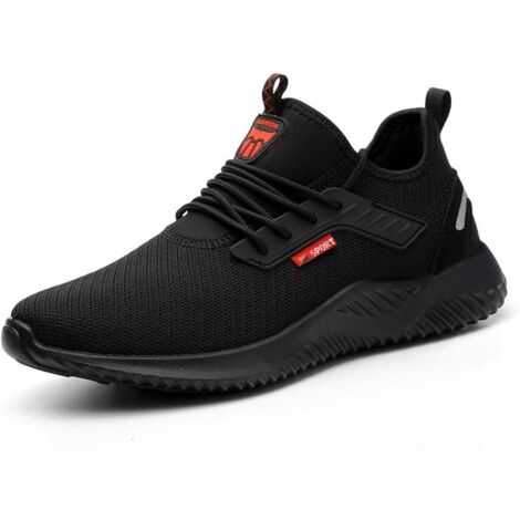 Men's Safety Shoes Lightweight Breathable Safety Sneakers Work Shoes-42