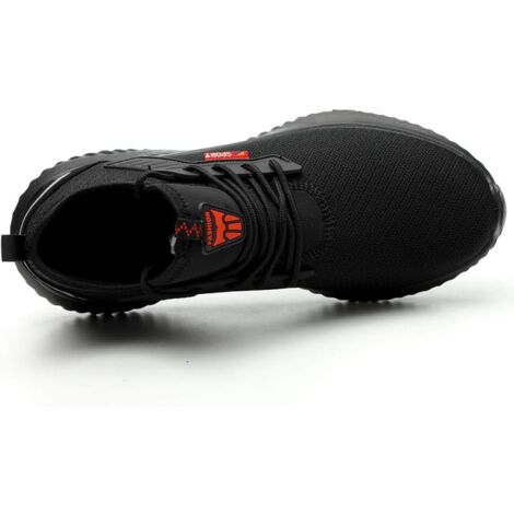 Men's Safety Shoes Lightweight Breathable Safety Sneakers Work Shoes-42
