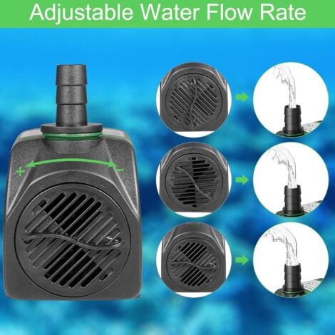 Pompa Acqua Sommergibile 1500 L/H - 25W Per Fontane, Acquari E Giardini Con 2 Ugelli - Foto 5