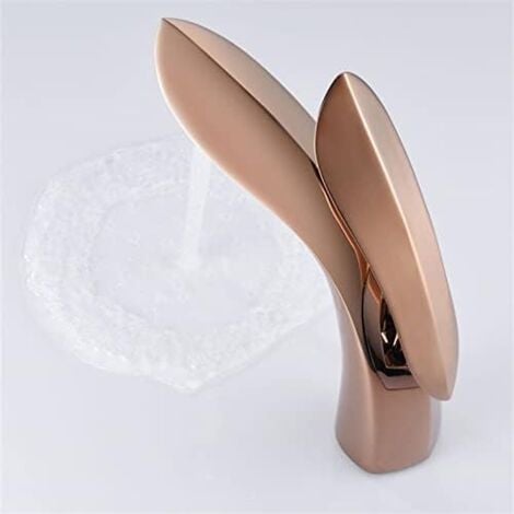Copper Bathtub Faucet for Bathroom (Rose Gold)