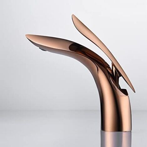 Copper Bathtub Faucet for Bathroom (Rose Gold)