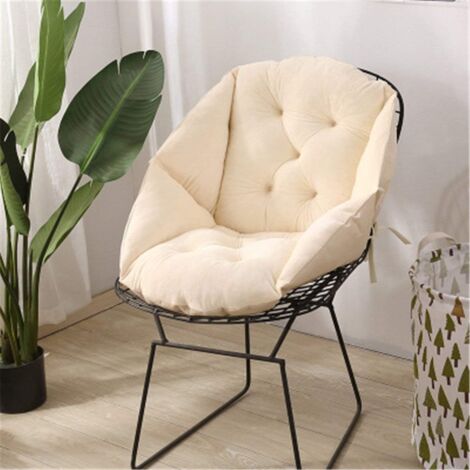 Chair Cushion with Backrest Seat Shell Armchair Velvet Soft