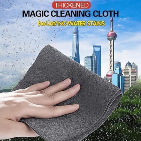 Thickened Magic Cleaning Cloths 10-Pack - Streak Free Microfiber Rags For Glass & Windows