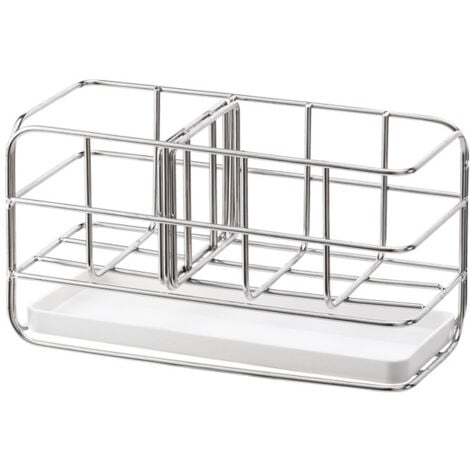 304 Stainless Steel Sponge Holder, Multifunctional Kitchen Sink Organizer, Dish Drainer Tray, Soap Dish, Adjustable Hanging Board