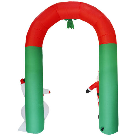 Inflatable Christmas Decorations - Outdoor Decorations - LED Inflatable Statue Lights - Christmas Tree/Christmas Arch (2.4m)