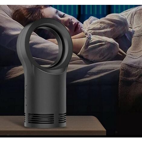 Small Bladeless Indoor Heater, Electric Heater with Thermostat, PTC Ceramic Heater, Small Portable Heater for Indoor Use, Home, Office