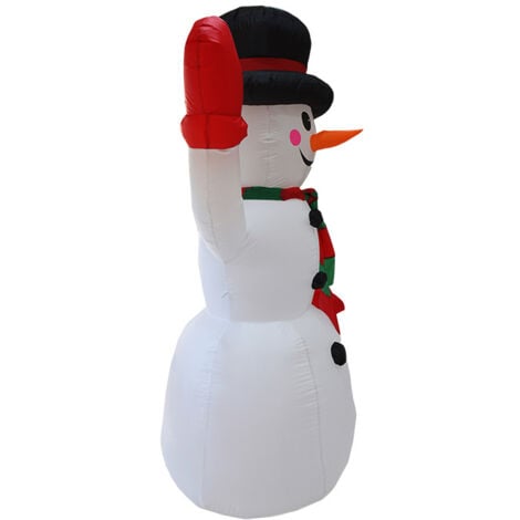 Christmas Gift Inflatable Christmas Snowman Inflatable Snowman Christmas Decoration 240cm with LED Lights and Inflator Xmas Figure Statue Display Outdoor Indoor