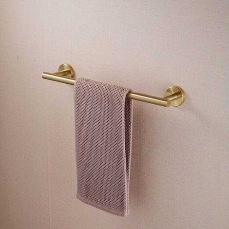 Bathroom Towel Bar Wall Mounted SUS 304 Stainless Steel Brushed Gold 40cm