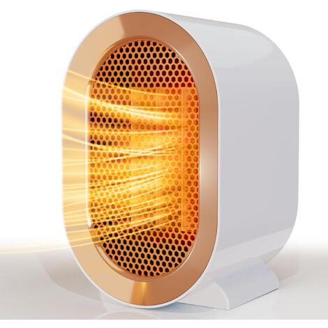 Fan Heater, 1200W Portable Electric Heater, Mini Home Heater for Indoor, Small Fan Heater Suitable for Bathroom, Basement, Bedroom, Living Room and Office