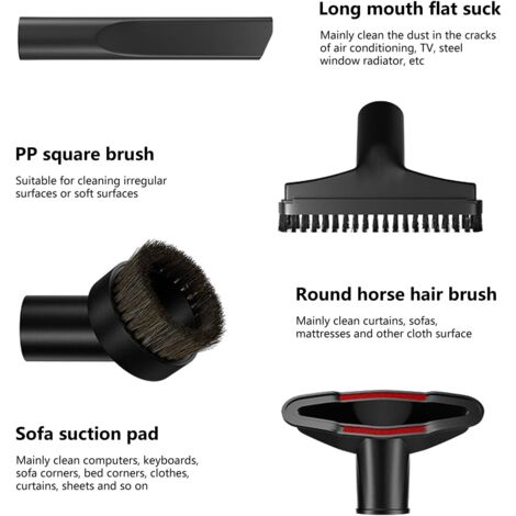 6pcs Vacuum Cleaner Accessories 32mm 35mm Vacuum Cleaner Accessories Universal Vacuum Cleaner Brush Spacer Accessories