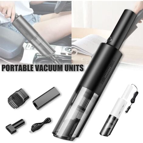 Lightweight 60W/6000Pa handheld vacuum cleaner with powerful suction, charging dock, one-touch emptying and USB removable dust bin