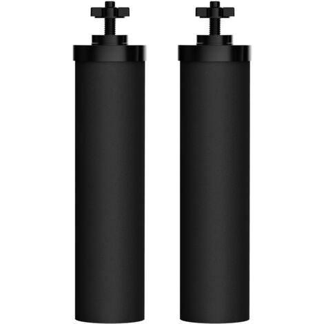 Generic 2 Pcs Premium Water Filter Black Active Carbon Element Cartridge Compatible With Berkey Countertop Water Purification System 2 9bb Purification Elements Certified By Nsf Ansi 42