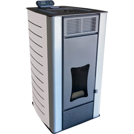 Nemaxx – Poêle à granulés hydraulique 18 kW pour 300 m³ – Rendement 90,8 % – Programmation hebdomadaire – Wi-Fi Ready – Thermostat de sécurité