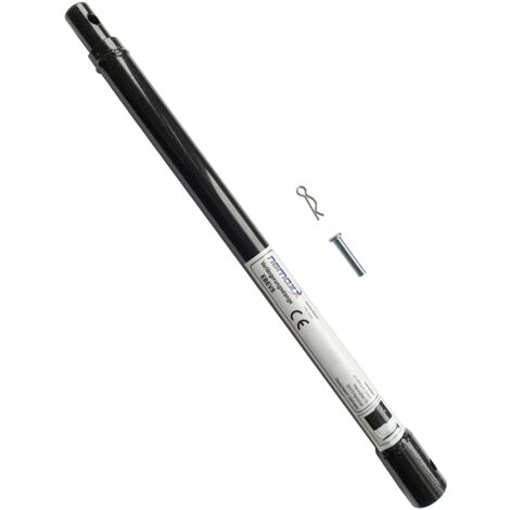 NEMAXX® Erdbohrer Verlängerung 1000mm Universal – Ø20mm Innenrohr für benzinbetriebene Erdlochbohrer – Stahl – Querbolzen & Splintsicherung – EB52 – Schwarz (1/5)