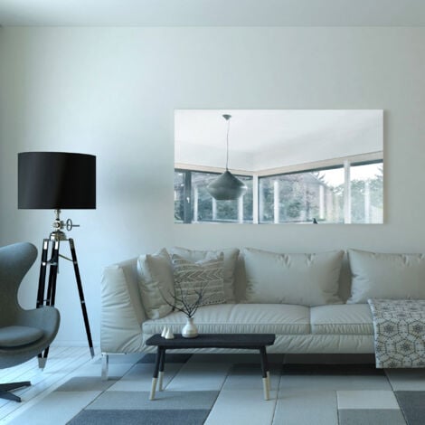 Viesta H700-SP Chauffage infrarouge 700 watts, panneau chauffant en miroir avec technologie des cristaux de carbone - chauffage plat en verre de sécurité et protection contre la surchauffe