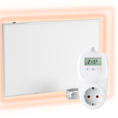 Behaglich Chauffage Infrarouge 300W, Chauffage Infrarouge Mural Jusqu'à 120° C, Pour 1 à 8 m² - 1-3 Minutes pour Atteindre la Température de Fonctionnement - Certifié TÜV & Garantie 10 Ans