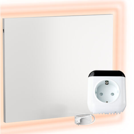 Panneau Chauffant Infrarouge 300W à Cristaux De Carbone, Avec Thermostat, Mural, Neuf