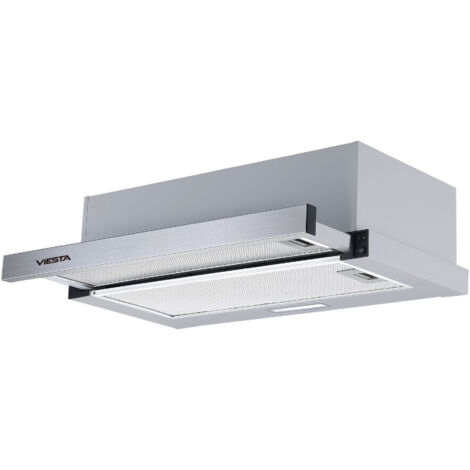 VIESTA VDE6065SR hotte aspirante pour encastrement - hotte aspirante d'encastrement extractible 60 cm avec filtre à graisse
