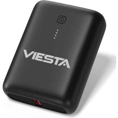 Powerbank USB-C Mini [9000mAh] Schwarz - Fast Charging, PD20 W Type-C Input & Output, Type-C Eingang, USB-Eingang, LED Batterieanzeige, USB & Type-C Ausgänge, Battery Bank Powerbank (1/5)