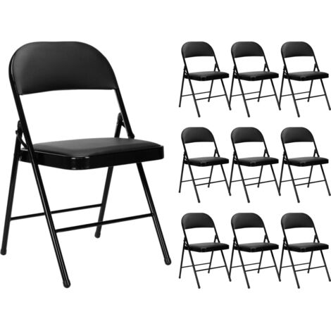 Lot 10 Thinia Home Chaises Pliantes Rembourrées