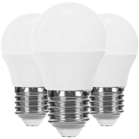 Lot de 3 ampoules LED sphériques E27 6W équivalentes à 40W 470lm 15000H Primer Leader (1/4)