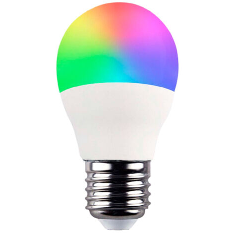 Ampoule LED RGBWW Smart WiFi E14 5W équivalente à 35W 450lm, dimmable via smartphone/application, 25 000 h, 7 h d'éclairage, Premium SevenOn (1/5)