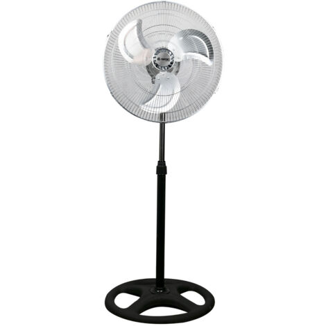 Ventilateur de sol Ø45cm 75W 3 Vitesses Industriel Noir Thinia Home