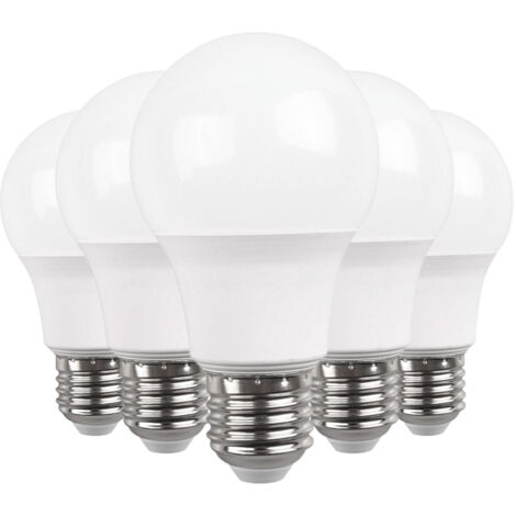 Lot 5 Ampoules LED Standard E27 9W Equi.60W 806lm 3000K 15000H Primer Leader (1/5)