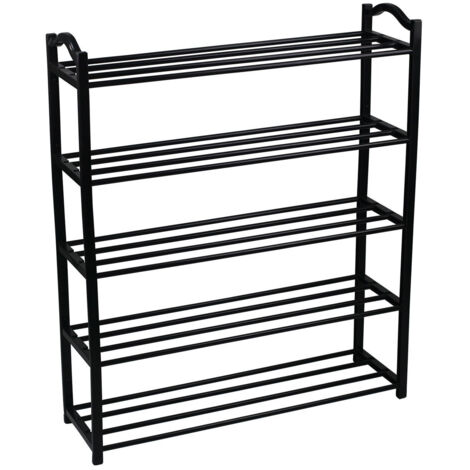 Étagère à chaussures à 5 niveaux, Sir Black, 63 x 20 x 79 cm, Thinia Home (1/5)